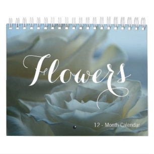 Schöne BLUME 12 Monate kleiner Kalender