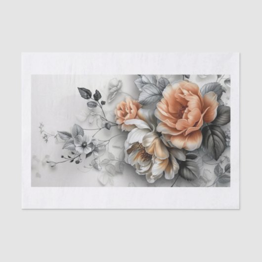 Schöne Blume 9 Seidenpapier (Vorderseite)