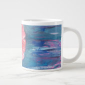 Schöne Blume Abstrakter Hintergrund Jumbo-Tasse (Rechts)