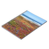 Schöne Blume an der Küste - Meeresansicht - Zeitsc Notizblock (Linke Seite)