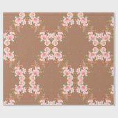 Schöne Blume-Anordnung in Braun Geschenkpapier (Flach)