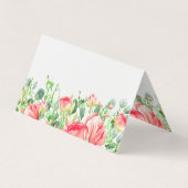 Schöne Blume Aquarelle Illustration. Visitenkarten (Rückseite)