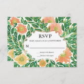 Schöne Blume Aquarellmalerei RSVP-Karte Einladung (Vorne/Hinten)