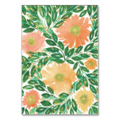 Schöne Blume Aquarellmalerei Tischnummer (Rückseite)