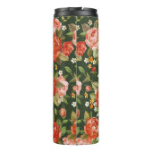 Schöne Blume aus Torf nahtlos Thermosbecher (Rückseite)