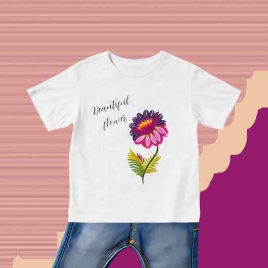Schöne Blume Baby T-shirt