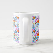 Schöne Blume Blätter Muster-6587 Jumbo-Tasse (Rückseite)