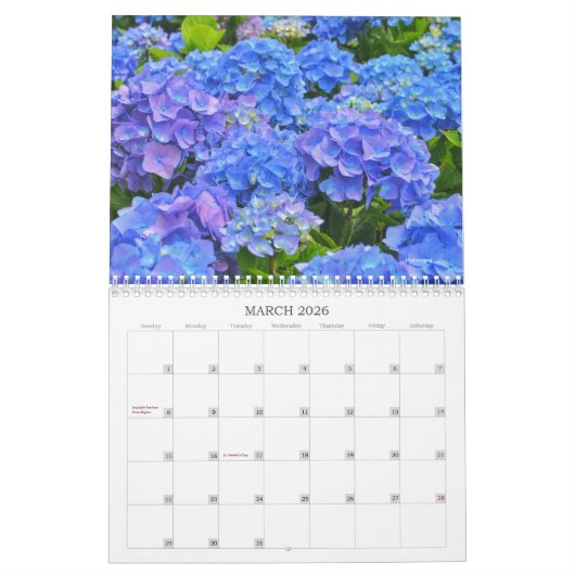 Schöne Blume Blumenkalender Kalender (Mär 2026)