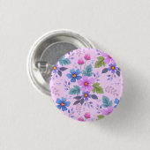 Schöne Blume Blumenmuster-36841 Button (Vorne & Hinten)