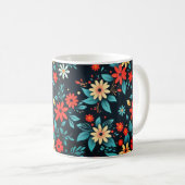 Schöne Blume Blumenmuster-48965 Kaffeetasse (VorderseiteRechts)