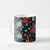 Schöne Blume Blumenmuster-48965 Kaffeetasse (Vorderseite Links)