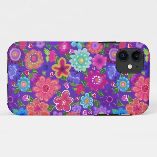 Schöne Blume Boho Style Case-Mate iPhone Hülle (Rückseite (Horizontal))