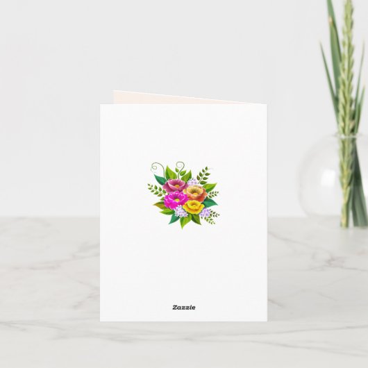 Schöne Blume Bouquet (Rückseite)