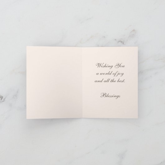 Schöne Blume Bouquet (Innenseite)