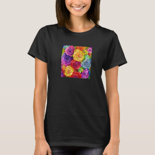 Schöne Blume Bouquet farbenfrohe Blumenarrangement T-Shirt