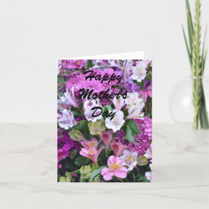 Schöne Blume Bouquet Mutter Tageskarte Karte
