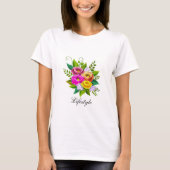 Schöne Blume Bouquet T-Shirt (Vorderseite)