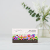 Schöne Blume Box Garden Babysitter Visitenkarte (Stehend Vorderseite)