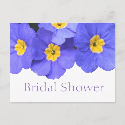 Schöne Blume Brautparty Einladungspostkarte (Vorderseite)