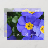 Schöne Blume Brautparty Einladungspostkarte (Vorne/Hinten)