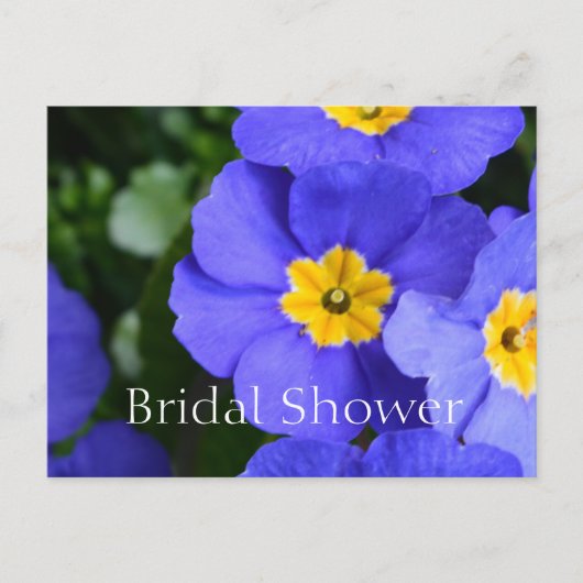 Schöne Blume Brautparty Einladungspostkarte (Vorderseite)