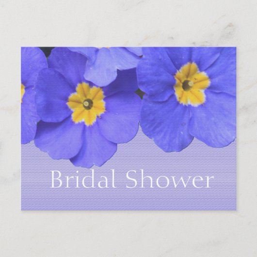 Schöne Blume Brautparty Einladungspostkarte (Vorderseite)