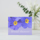 Schöne Blume Brautparty Einladungspostkarte (Stehend Vorderseite)