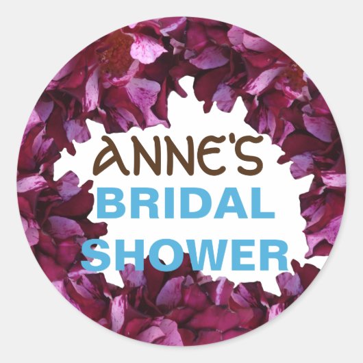 Schöne Blume Brautparty Sticker (Vorderseite)