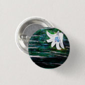 Schöne Blume Button (Vorne & Hinten)