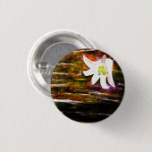 Schöne Blume Button (Vorne & Hinten)