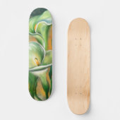 Schöne Blume Calla Lily Skateboard Malerei (Vorderseite)