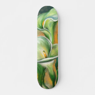 Schöne Blume Calla Lily Skateboard Malerei