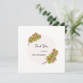 Schöne Blume Dankeskarte (Stehend Vorderseite)