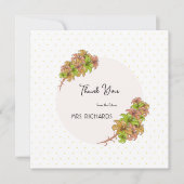 Schöne Blume Dankeskarte (Vorderseite)