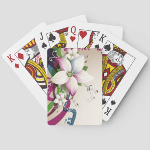 Schöne Blume Deck Spielkarten