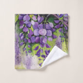 Schöne Blume der Wisteria Badhandtuch Set (Waschlappen)