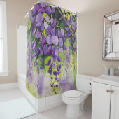 Schöne Blume der Wisteria Duschvorhang (Beispiel)