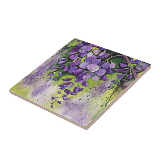 Schöne Blume der Wisteria Fliese (Seite)