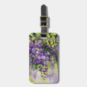 Schöne Blume der Wisteria Gepäckanhänger (Vorderseite vertikal)