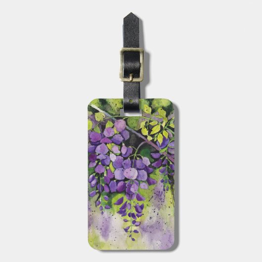 Schöne Blume der Wisteria Gepäckanhänger (Vorderseite vertikal)