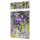Schöne Blume der Wisteria Klemmbrett (Links)