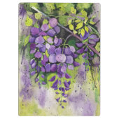 Schöne Blume der Wisteria Klemmbrett (Rückseite)