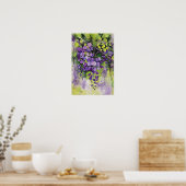 Schöne Blume der Wisteria Poster (Küche)