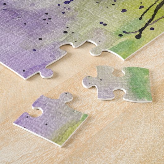 Schöne Blume der Wisteria Puzzle (Seite)