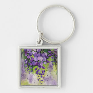 Schöne Blume der Wisteria Schlüsselanhänger