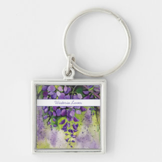 Schöne Blume der Wisteria Schlüsselanhänger