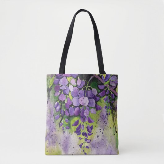 Schöne Blume der Wisteria Tasche (Vorderseite)