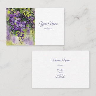 Schöne Blume der Wisteria Visitenkarte