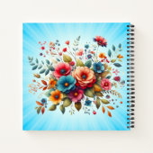 Schöne Blume Design-58576 Notizblock (Rückseite)