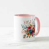Schöne Blume Design-58576 Tasse (VorderseiteRechts)
